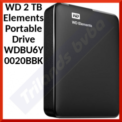 WD 2 TB Elements Portable Drive WDBU6Y0020BBK-WESN - Hard drive - 2 TB - external (portable) - USB 3.0